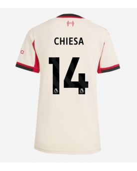 Billige Fotballdrakt Liverpool Federico Chiesa #14 Replika Bortedrakt Dame 2025-26 Kortermet Billige Fotballdrakt Liverpool Federico Chiesa #14 Replika Bortedrakt Dame 2025-26 Kortermet
